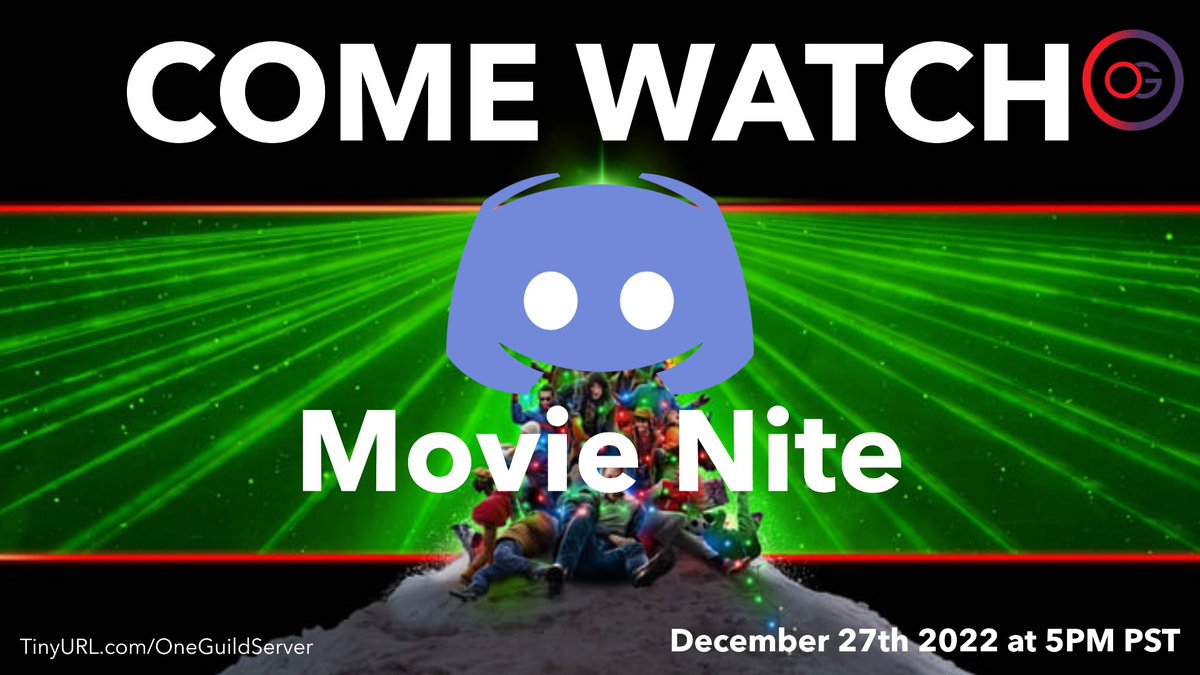 OneGuild4All's tweet image. We still have the Christmas spirit!! Let's enjoy another Christmas movie with friends! Come join us!

TinyURL.com/OneGuildServer

#OneGuild4All #MovieNight #FunAndFriends #8BitChristmas #NintendoMovie