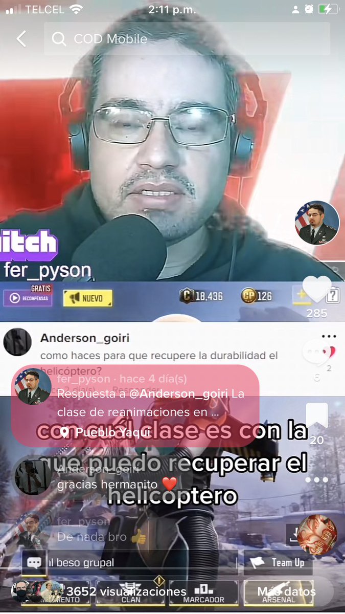 fer_pyson's tweet photo. La clase de reanimaciones en #BattleRoyale es mi favorita - #ferpyson #codm #codm #cod #codmobile #callofduty #callofdutymobile #twitch #chatdeproximidad #gamerweekend #storytime #cajeme #puebloyaqui #sonora #mexico #gamerentiktok #TikTok https://t.co/F3YjX2CLFP https://t.co/ge6a9Fnxan