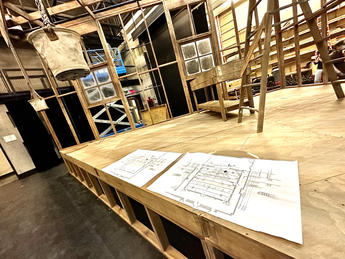 Enjoy another look at the set for “In Our Daughter’s Eyes”, designed by Maruti Evans, coming together on the stage of BPAC’s Nagelberg Theatre. Performances begin in nine days for this presentation of the PROTOTYPE Festival, co-presented by BPAC in January 2023 @PROTOTYPEfest