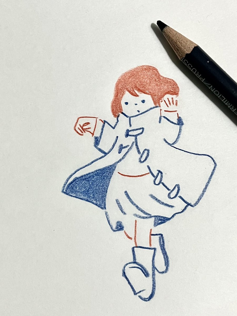 monkey_trapper's tweet photo. 赤青鉛筆で描いています。 https://t.co/gYnz4Fspk5