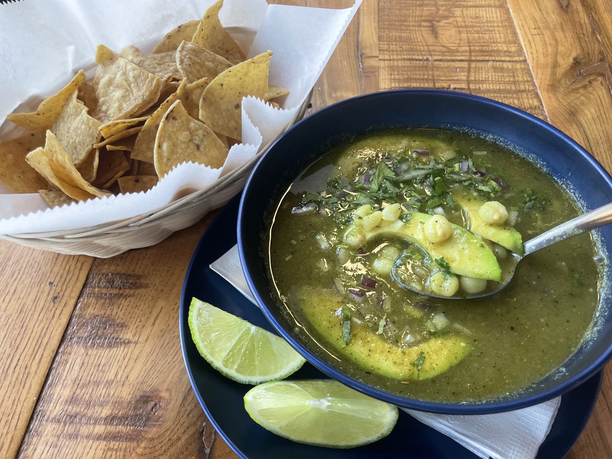 Aztec_Daves's tweet photo. Pozole Verde, your reason to get out of the house or order takeout on a winter day 🥣🫑

📍 1143 N California Ave 
📞 773.799.8644 

#AztecDaves https://t.co/va9Mq6yQMl