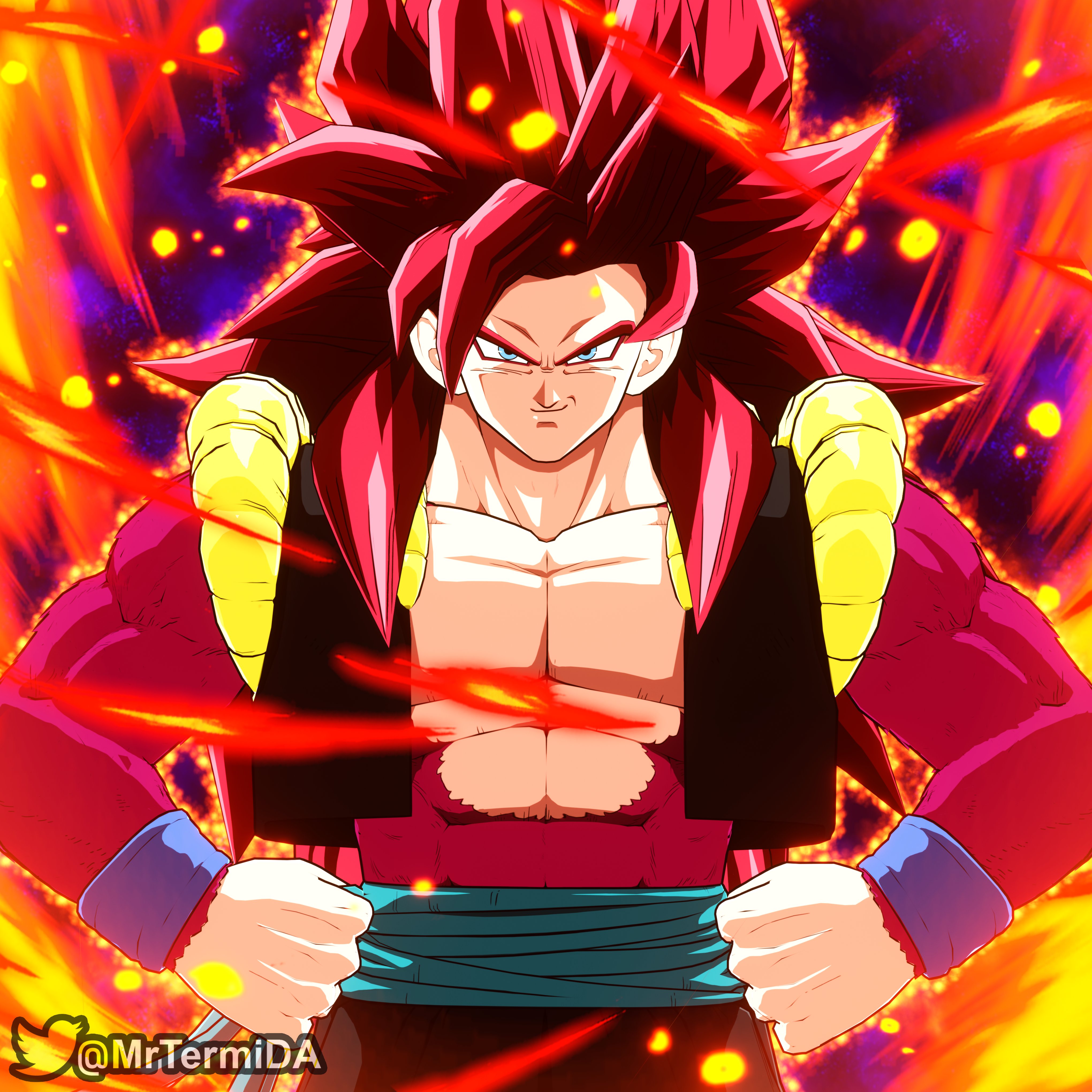 Rénaldo  on X: Serious looking SSJ4 Gogeta is felt like a