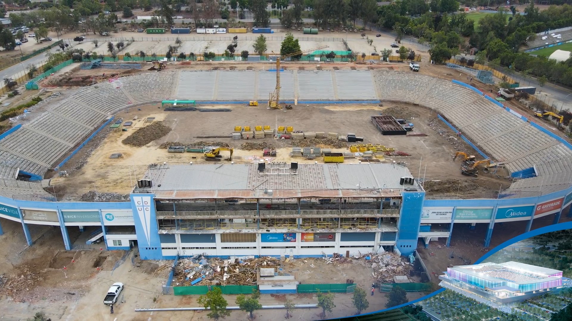 Remodelación San Carlos de Apoquindo (NuevoEstadioUC) / Twitter