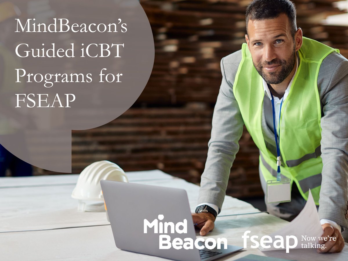 FSEAP_Canada's tweet photo. MindBeacon offers therapy that is easy and accessible. No time to schedule an in-person session? No problem! Online therapy is available through the Guided iCBT program:
https://t.co/bEibW8lvHc https://t.co/OKFjnFvmEw