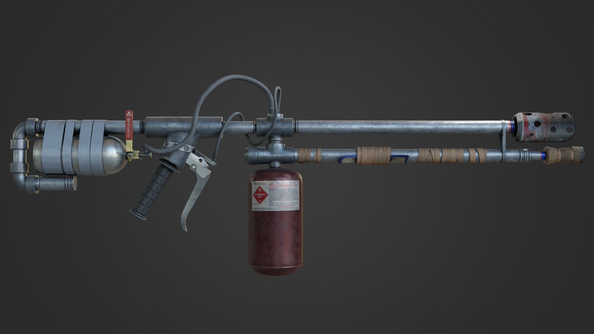 SamAu79's tweet photo. Final Renders of my Flamethrower fanart from @Naughty_Dog #TheLastOfUs Part 1! 🔫🔥 

#b3d #gamedev #3dart https://t.co/Idr3exPqIA