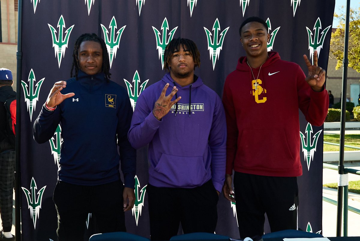 Late Post. Celebrating 3 of our Athletes last Wednesday on NSD. All 3 will be attending Pac12 schools next month. Nohl Williams - Cal, Jordan Whitney - Washington, Maliki Crawford - USC.