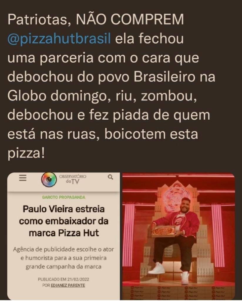 TaniaMariaSale5's tweet photo. BOICOTE TOTAL 🤮🤮🤮 https://t.co/fnUfTZO2Sd