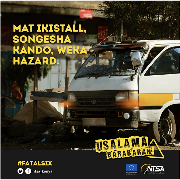SiayaInstitute's tweet photo. Mkiwa kwa mat alafu ikwame kwa njia, changamkeni mshow dere aeke  triangle  nyuma na mbele ya gari ndio mkuwe safe incase of anything.

#FatalSix #UsalamaBarabarani  @ntsa_kenya https://t.co/fjQUpsgn3N