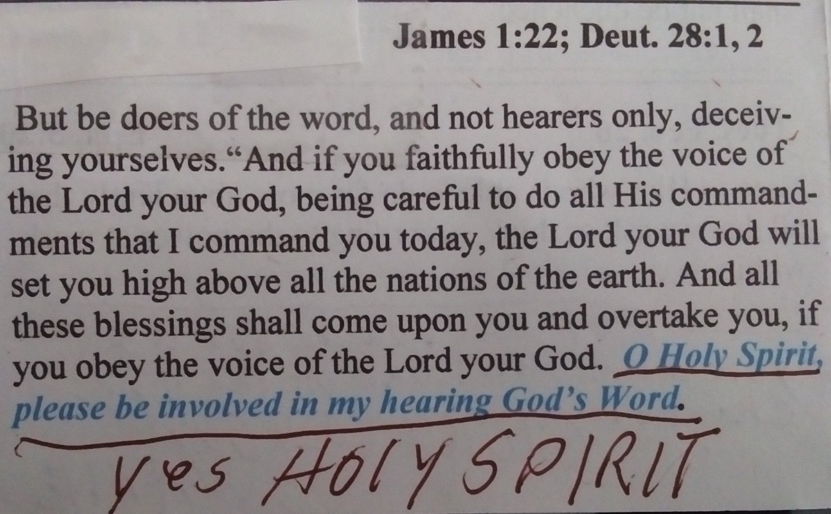 1TruthAndGrace's tweet photo. #TuesdayThought Ya'akov 1:22 #James1:22
#Deut28:1,2 Devarim 28:1, (“Words) https://t.co/SWWVbHSIIQ