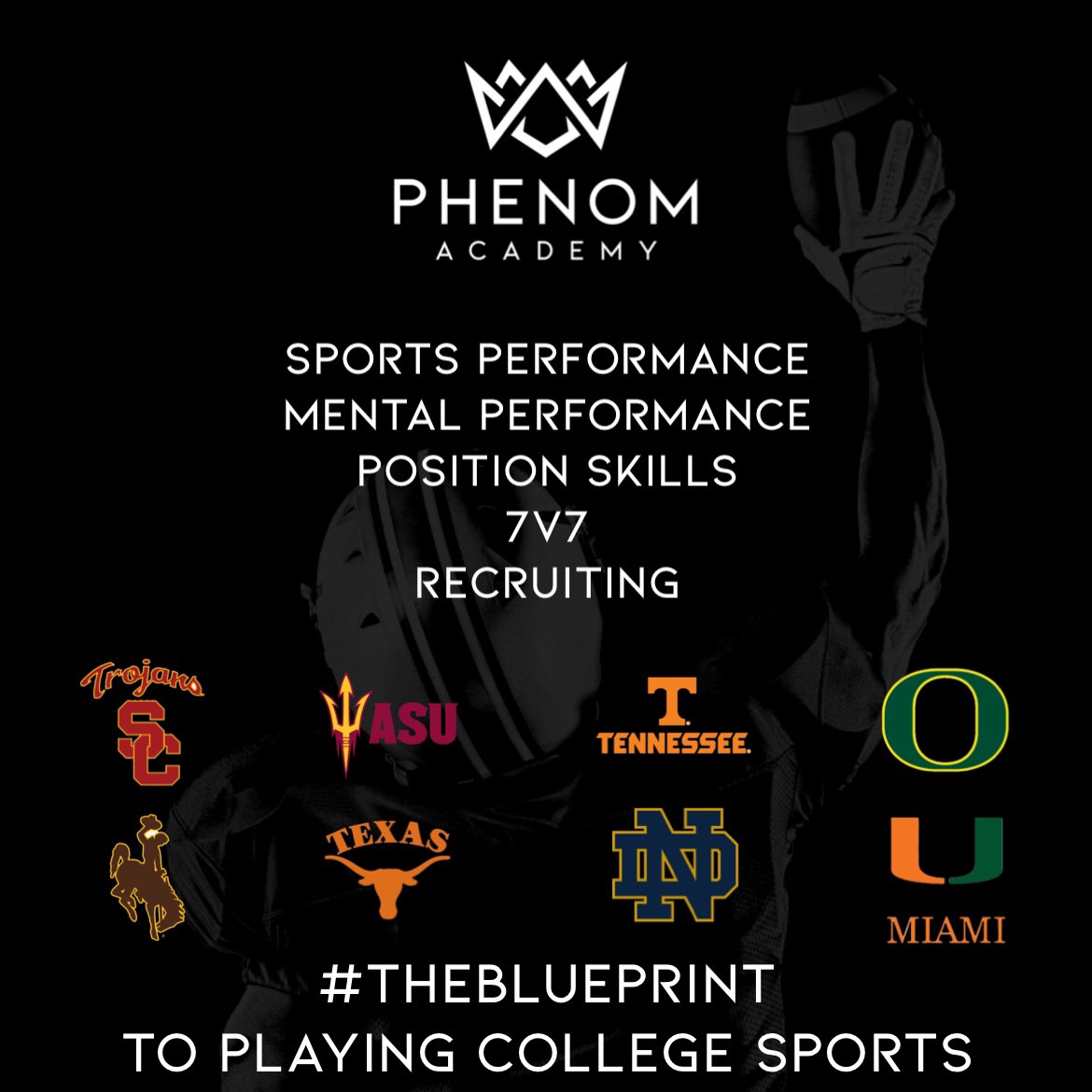 Interested in joining the Phenom Academy? This is a COMMITMENT-BASED program. The expectation is 3 days (Up to 6 hours) per week. School sports do take priority. Grades 6-11, Go to DenverFootballTraining.com and fill out the questionnaire. (Link in bio) #TheBLUEPRINT #BePhenomenal