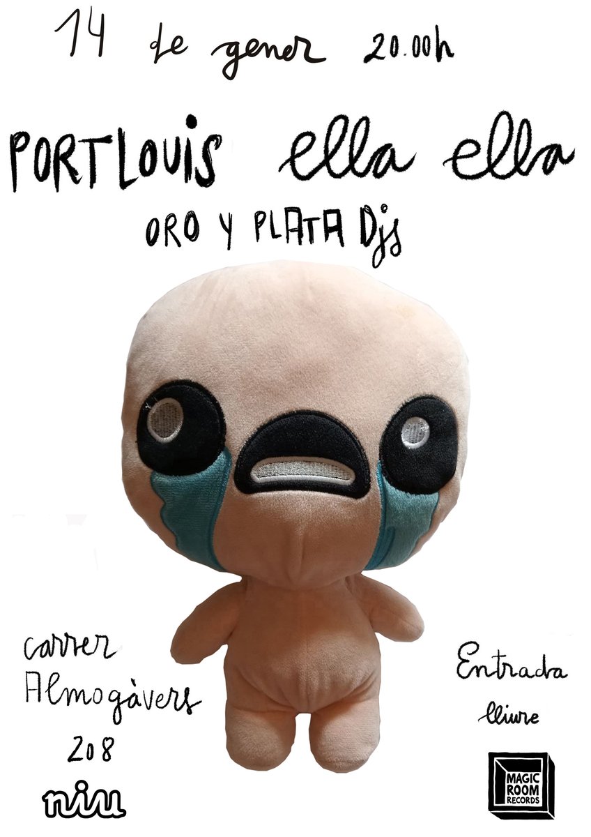 Bones festes, felices fiestas! 🎄 

Esperamos que estéis descansando estos días 🍾 Nosotras empezamos el año bien acompañadas de Port Louis y Oro y Plata Djs el 14 DE ENERO en Espai Niu, GRATIS (ya iremos spameando y recordando) ¡os esperamoooos!

<a href="/MagicRoomR/">Magic Room Records</a> 
<a href="/casiocasio1/">Port Louis</a>