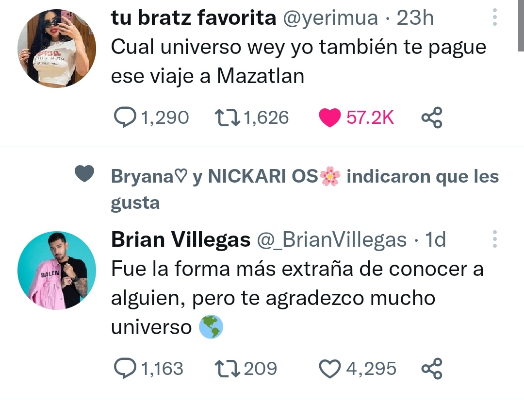 sweetkeniaosss's tweet photo. @_BrianVillegas Tan linda mi Yeriverso https://t.co/iiPKS09p98