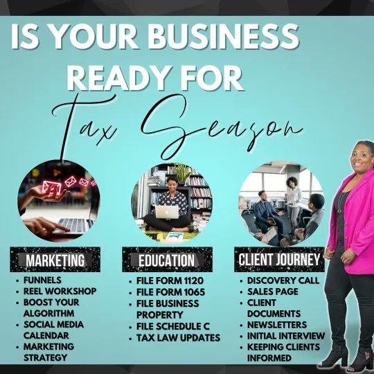 Book your 1on1 Consultation with me 💪🏽
Link in Bio  #makingmoneymultiply #wealthbuidersummit #bspa #expresstax #businessgrowthstrategist #businesstaxes #ceomindset #blackwomanownedbusiness