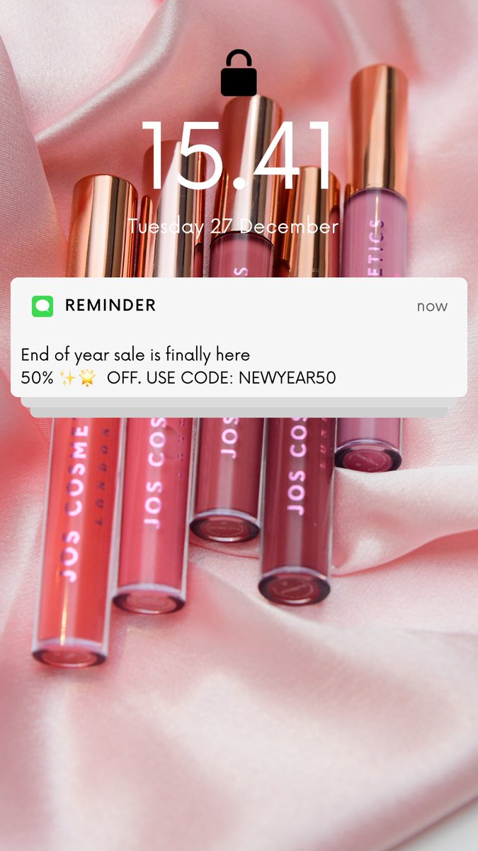 JosCosmeticsLDN's tweet photo. END OF YEAR SALE 50% OFF ✨ #BeautyNewbie #NewYear #endofyear https://t.co/bZHoVCAadY