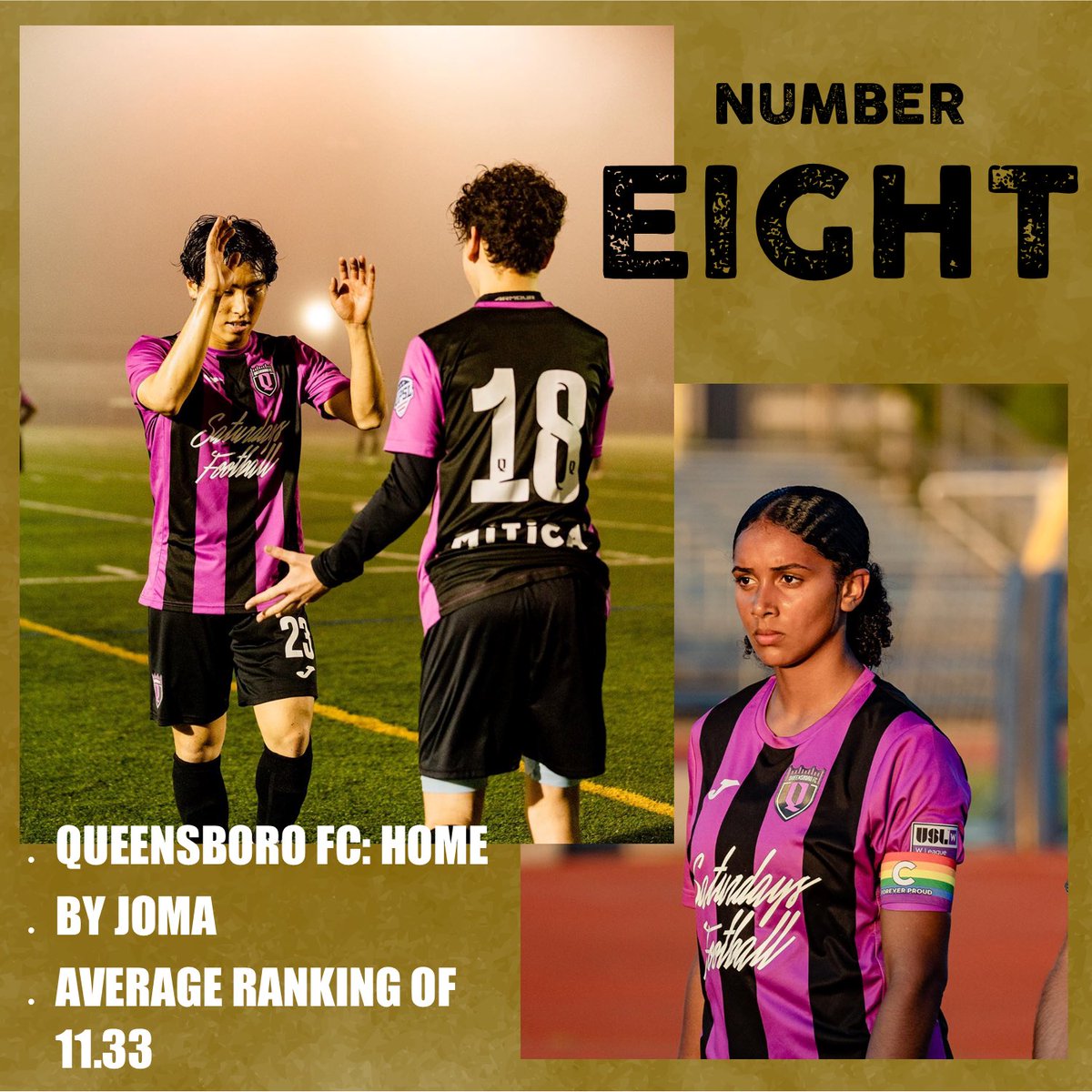 ProtagonistUSA's tweet photo. โช๏ธNumber 8 is the Home Shirt for @QueensboroFC by @jomasport_usa #TopTops #protagonist https://t.co/SAteJ8EZGS
