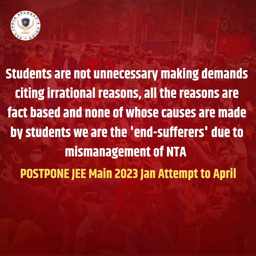 IamSaurav_1's tweet photo. If JEE(M) Session1 in Jan then Academic Session1 in July
Why not JEE(M) Session1 in April then Academic Session1 in August
Is 1 month delay >students future shift JEE to April #JEEAfterBoards https://t.co/B0MjqlMZWy