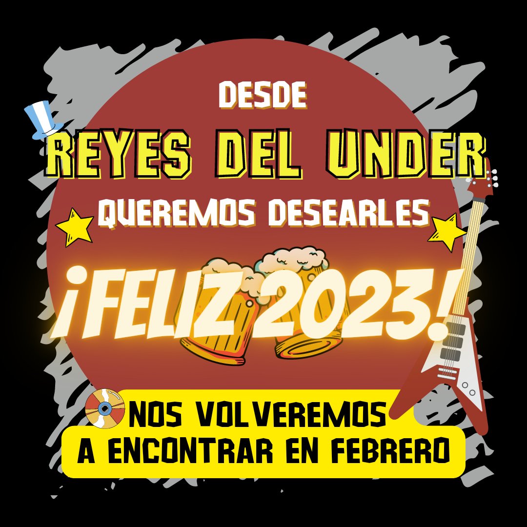 ¡MUY FELIZ AÑO, GENTE AMIGA!
Esperamos que comiencen el 2023 con mucha felicidad, amor y salud
En febrero nos volvemos a reencontrar. Brindamos por ustedes ¡SALÚD!

14 años junto al ROCK🔥

#rockargentino #musica #radio #radioformula #under #rockunder #rocknacional