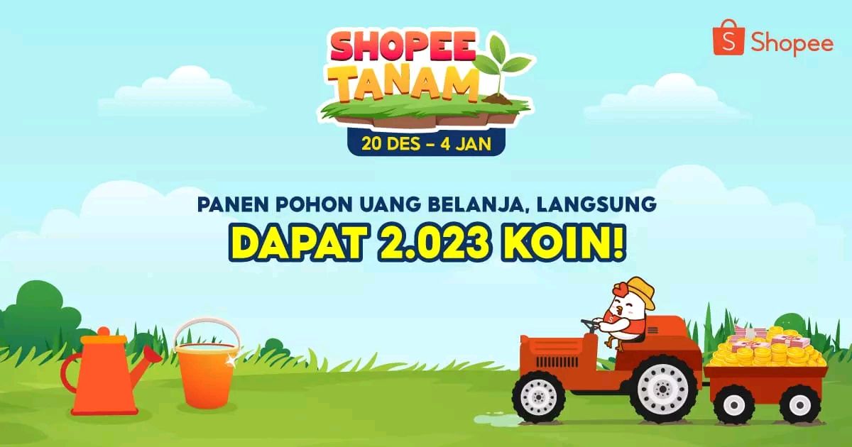 Djober11's tweet photo. Klik disini untuk bantu aku panen hadiah total 20,23JT Koin Shopee &amp; ShopeePay! https://t.co/DzSLdqK7tC https://t.co/VhiAAch442
