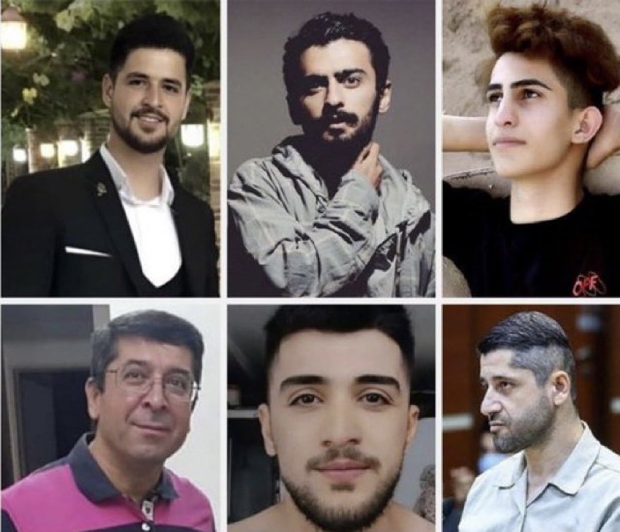 De Iraanse mensenrechtenorganisatie @HRANA_English heeft aangekondigd dat minstens 100 demonstranten in #Iran al een doodvonnis hebben gekregen of het risico lopen dat te krijgen, oa: #MohammadGhobadlou #MohammadMehdiKarami #SeyedMohammadHosseini Wees svp hun stem. #MahsaAmini
