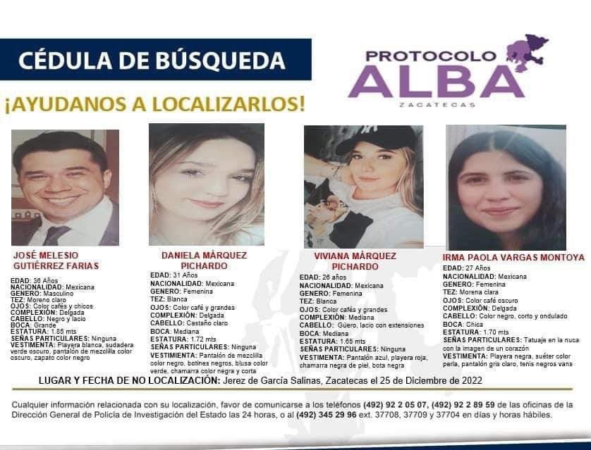 _baruc_'s tweet photo. Paola es una conocida mía y desde el 25 de diciembre no se sabe nada de ella y de sus familiares, les pedimos su apoyo para dar máxima difusión a esta ficha y exigirle al gobernador @DavidMonrealA su aparición con vida. https://t.co/TrnnmXv8B9