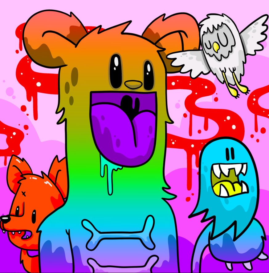 Couldn't believe this gem was just sitting on the floor 👀. Rainbow is the rarest trait in the new <a href="/_NickyDavis/">nicky davis</a> collection! Anytime I see an amazing art with rare traits just sitting on the floor like that, it's more of a gift for me than a deal!

<a href="/TheGhostGang_io/">The Ghost Gang</a>
#Ghostgang