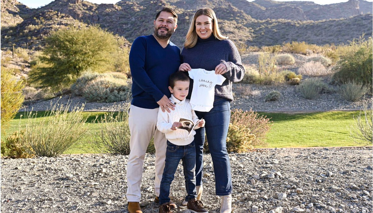 Syd_Gallego's tweet photo. Baby Gallego coming July 2023! @RubenGallego and I are beyond excited to be growing our little family and add another cheerleader to team Ruben 2024! https://t.co/Nrxgqw9zVF