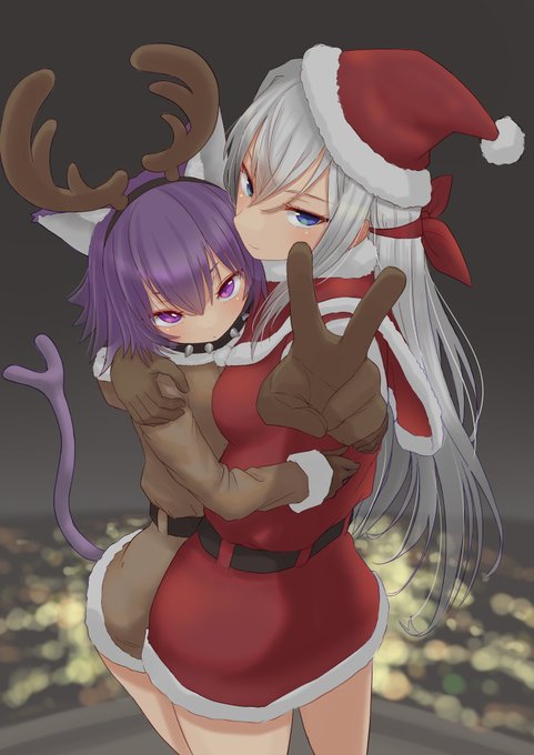 2022年のクリスマス絵はもうこれでいいや(ヽ'ω`) 