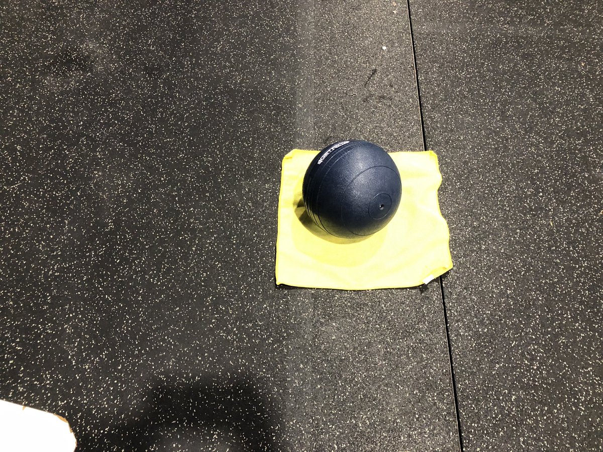 carl_arredondo's tweet photo. @CrossFitMayhem Slam balls today helped with the fight pudding. #adaptiveathlete needing contrast to find dark slam ball on dark floor. #visuallyimpaired #mensvision for the @CrossFitGames Open. π¨βπ¦―π https://t.co/JLYrWFQ2aT
