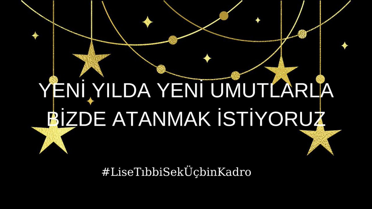 <a href="/SbhttnAydin/">Sabahattin Aydın</a> Ne güzel demiş Mevlana “Yürek yorulunca ter gözden akar !!!”Yıllardır atama bekliyoruz yüreklerimiz artık yorgun sadece hakkımız olanı istiyoruz !!!
<a href="/RTErdogan/">Recep Tayyip Erdoğan</a>
<a href="/fuatoktay/">Fuat Oktay</a>
<a href="/DrRecepAkdag/">Recep Akdağ</a>
<a href="/drfahrettinkoca/">Dr. Fahrettin Koca</a>
<a href="/dravsaraslan/">Dr. Avşar Aslan 🇹🇷</a>
<a href="/FahrettinYokus/">Fahrettin Yokuş</a>
<a href="/tubavuralcokal/">Dr. Tuba Vural Çokal 🇹🇷</a>
LiseTıbbi SekBURADA