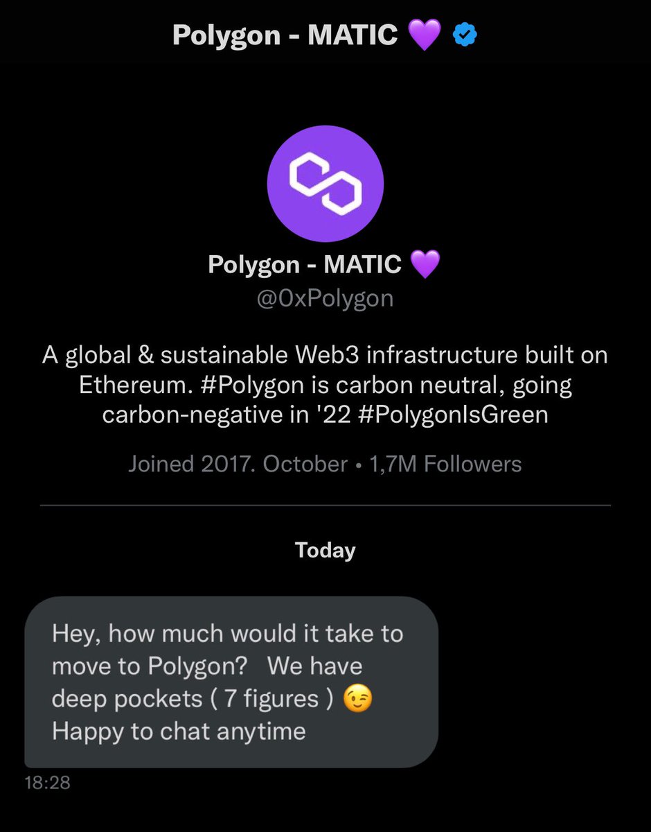 YNGmoneys's tweet photo. Fuck you @0xPolygon https://t.co/UgJGjB04SS