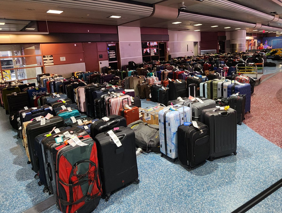 AllKnight's tweet image. So much luggage to steal. Where's Sam Brinton?