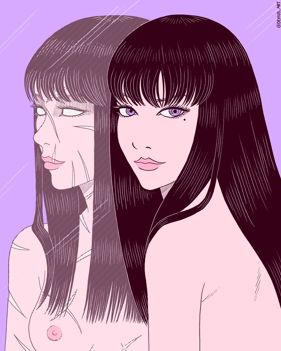 Devius_Art's tweet photo. "Deceit"
A tribute to Tomie and its author, Junji Ito.
B/W version coming soon!
#tomie #tomieedit #tomiejunjiito #junjiito #digitalart #illustration #mangaart #junjiitocollection #manga #horrormanga #mangahorror #clipstudio #clipstudiopaint #drawing #aesthetic https://t.co/ZQc41rhHdL