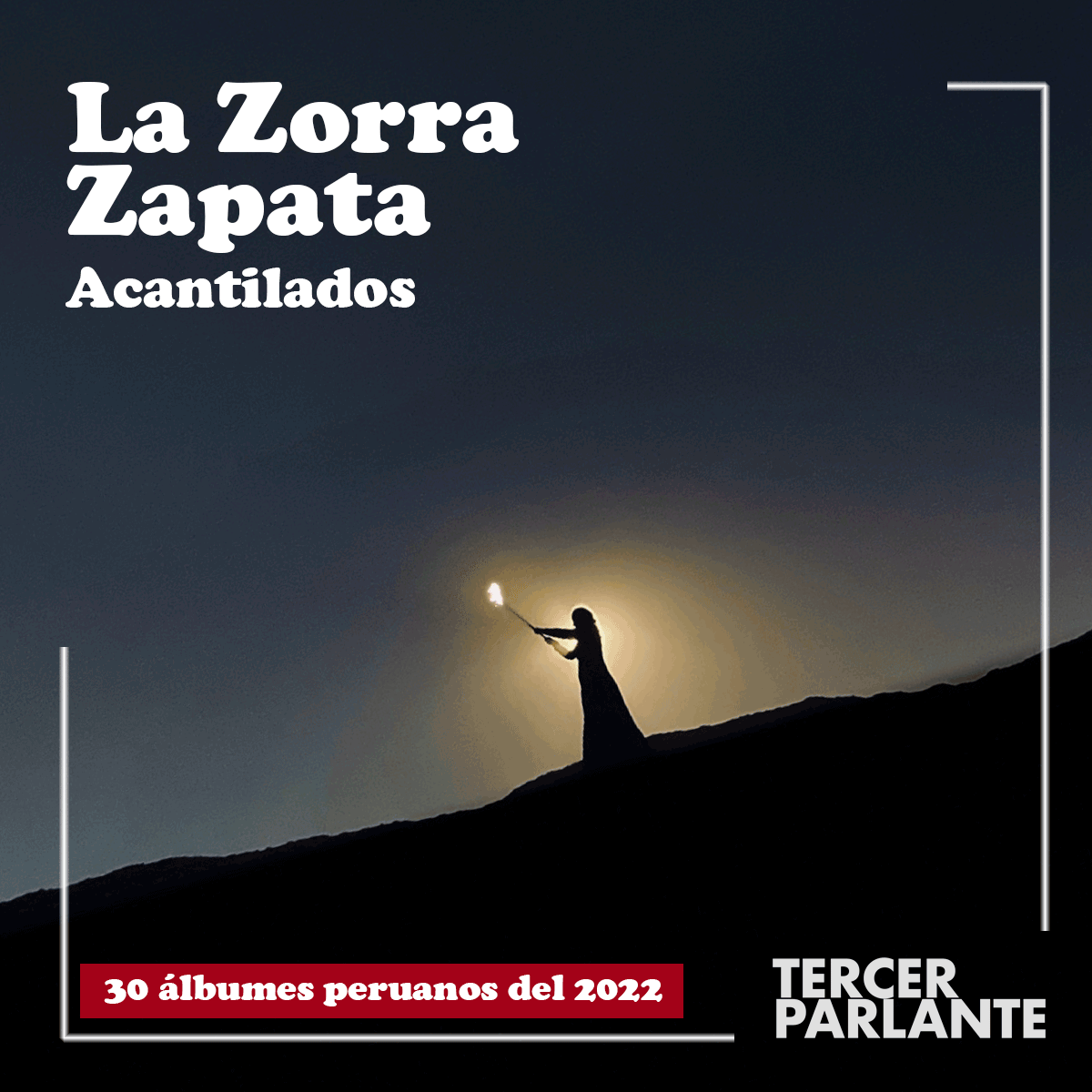 [#Ranking] 🇵🇪
[#DiscosPeruanosdel2022]
En el puesto número 1, tenemos a #LaZorraZapata con su LP "Acantilados". Encuentra la lista completa de los treinta mejores álbumes peruanos del 2022 en nuestro sitio web.

► bit.ly/lpperu22