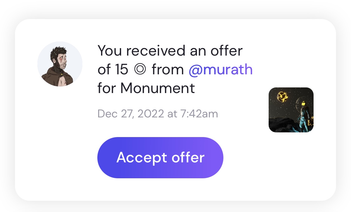 buxord's tweet image. Astro’s special collab edition with @kidszab is proving hugely popular.

Monument received an offer of 15 ◎

Thanks so much @murathsol for your amazing offer, however it will be going live on auction Jan 1st. I do hope you bid then and may you be welcomed to the Arc Galactic! ∞