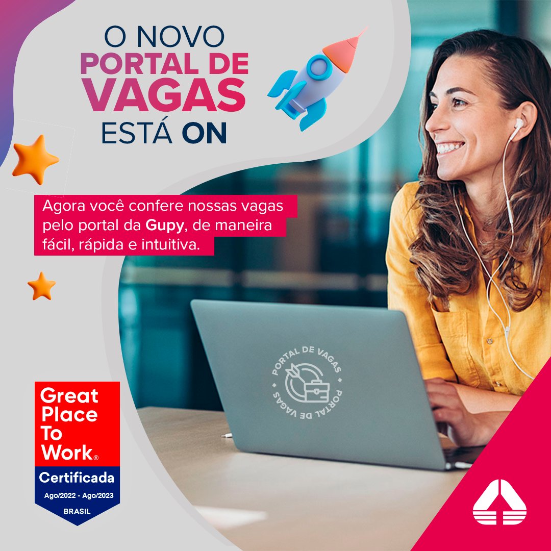 engineeringbr's tweet photo. Vem conferir nossas vagas em aberto!
Agora, todas as nossas oportunidades são disponibilizadas via plataforma #Gupy. Temos certeza de que você pode encontrar uma vaga que é a sua cara, hein!?
#VemPraEng! 👉🏻 https://t.co/i3IxjHeCQi
#Vagas #Oportunidade #Carreira https://t.co/xne3V0J3qF