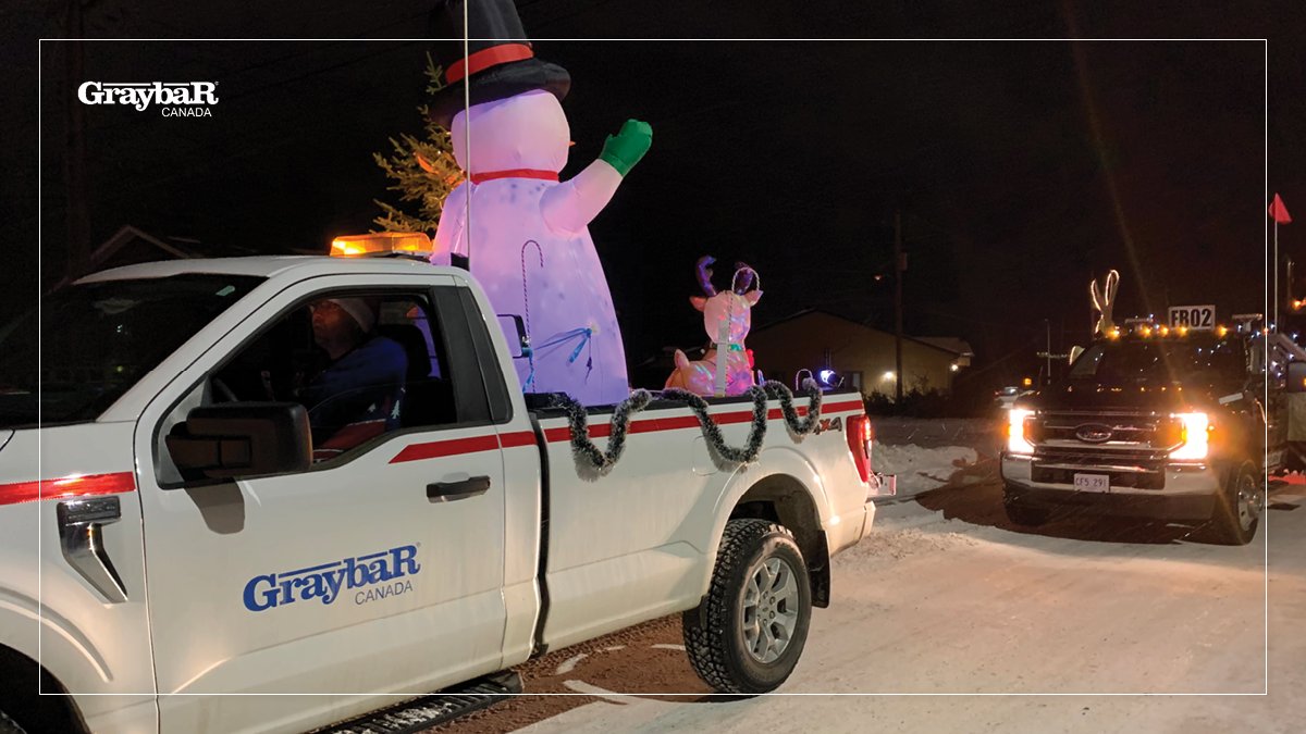 GraybarCanada's tweet photo. Our Wabush team put one of our Graybar Canada Trucks to good use in the local Santa Claus Parade. 

Great to see our team members all across the country getting into the holiday spirit. 

#BranchSpotlight #Wabush #Holiday https://t.co/LrMYjwEhs5