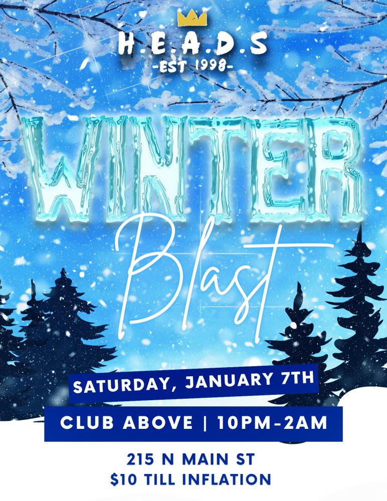 It may be cold outside, but we keep the heat. Club Above. January 7th. 10pm. ❄️🚀