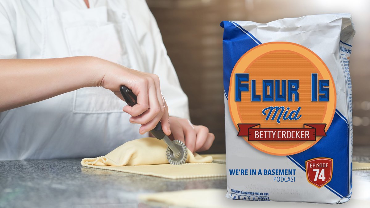 WereInABasement's tweet photo. She sees you when you're baking. She knows when you're awake. She knows if you bake bad or good, so don't mess up your birthday cake. 
It's Betty Crocker. 

Listen to EP74: https://t.co/IPxJURcyPF

#comedy #podcast #history #wereinabasement #baking #flour #bettycrocker #marketing https://t.co/1GAygiEzvO