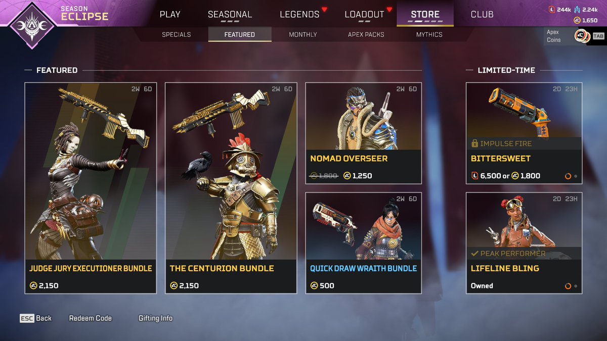 HYPERMYSTx's tweet photo. Apex Legends END OF YEAR Sale is Live https://t.co/nenks0q0XL