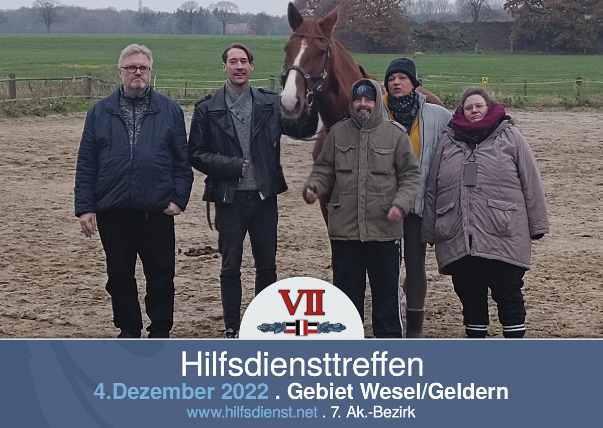Vhd1N's tweet photo. "Tierisches" #Hilfsdiensttreffen im Gebiet 79 (Wesel/Geldern).
#DieDeutschenKommenZuSich  #VHD #EwigerBund #VHD1

https://t.co/K3DrKYLiJN

⬇️https://t.co/HQS8H6gGnT 
✅https://t.co/RLIGjBscaG
🌐 https://t.co/YpnfCMk68Y 
📖 https://t.co/jbJmd3KyEv https://t.co/gnCpKXUjGY