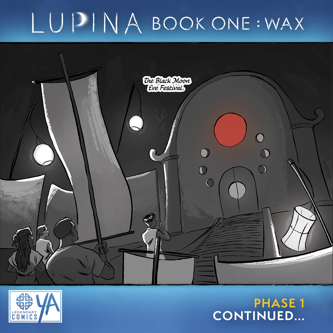 LegComicsYA's tweet photo. On page 2 of #LUPINA BOOK ONE: WAX, we see more of the Black Moon Eve Festival and the happy people of Kote! But... how long is this happiness going to last? #webcomic #comic #comicbook #graphicnovel #booktwt #BookTwitter #BookLover @chuckspear @lgions #libuszka https://t.co/2lozTXFSBz