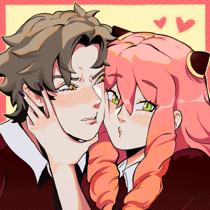 "Damian! Say Chuu!!~~" "HUH??!?!" #SPY_FAMILY #スパイファミリー #damianya #ダミアニャ 