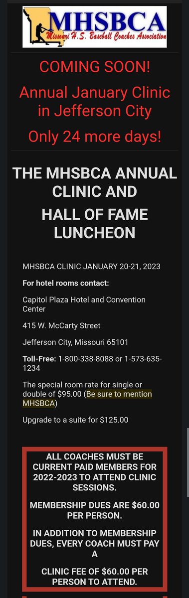 2023 Clinic Information