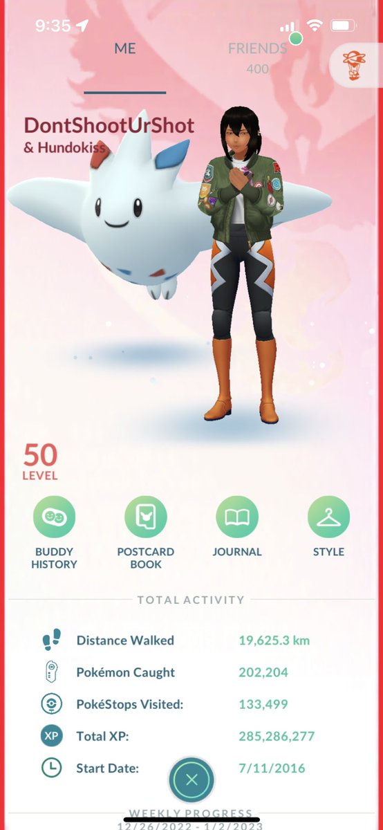 DontShootUrShot's tweet photo. Hey all! My friendships are beginning to hit their ultra incubation period, so wanted to give y’all a heads up that I’ll be throwing an egg on every day at 2pm EST and leveling then. If you care to egg for XP, make sure you throw one on then! https://t.co/RKjq1ikzyn