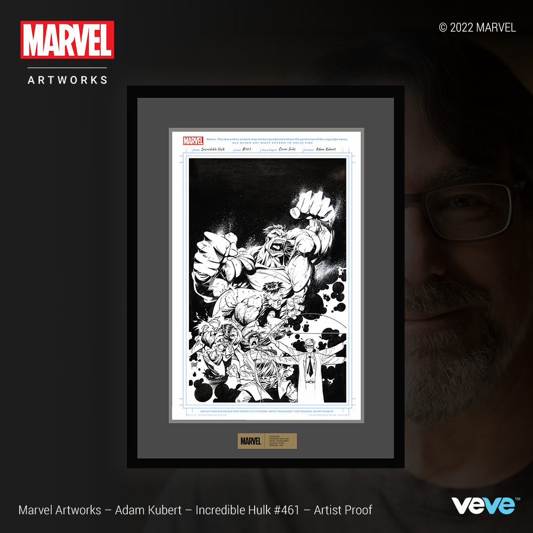 veve_official's tweet photo. These epic cover inks by @AdamKubert for @Marvel’s Incredible Hulk #461 capture the green one in all his smashing glory.

This 1/1 is available via silent auction until Fri, 30 Dec at 12 PM PT, only on the VeVe web app: https://t.co/sFj1Y5nrI1

#MARVELxVeVe https://t.co/RXwqk60TXW