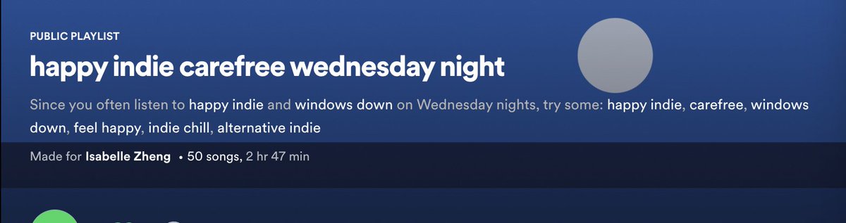 isabelleszheng's tweet photo. dear @Spotify why did you take away the best feature that you've ever released? 😢 https://t.co/zpqmJXARQm