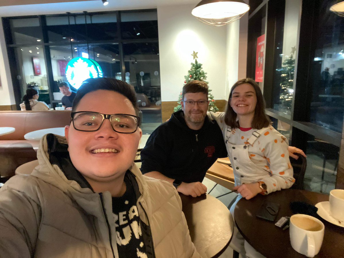 Nice coffee catch up with <a href="/JoshuahMichael/">Josh Michael</a> &amp; Rachel this evening. Have safe drive back to London Josh and enjoy your trip to Ireland for New Year Rachel.