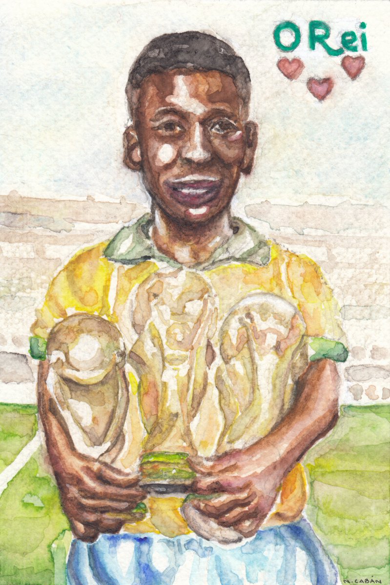 Today, Tomorrow and Forever. Pele, the King 👑

Hoje, amanhã e sempre. O Rei de Três Corações👑❤️❤️❤️

#cabanart #atelieragueybana #brasil #pele #EdsonArantesdoNascimento #minasgerais #brazil