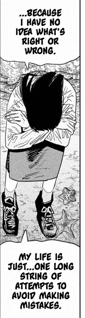 GENYAC0RE's tweet photo. // #csm115
-
-
-
-
-
once again, fujimoto keeps making relatable characters that deviate from the typical motivated shonen mc. We once again get a character that reflects que current crisis our generation is having with morality, ethics, life projects and more. He never misses. https://t.co/WirfEHQp5j