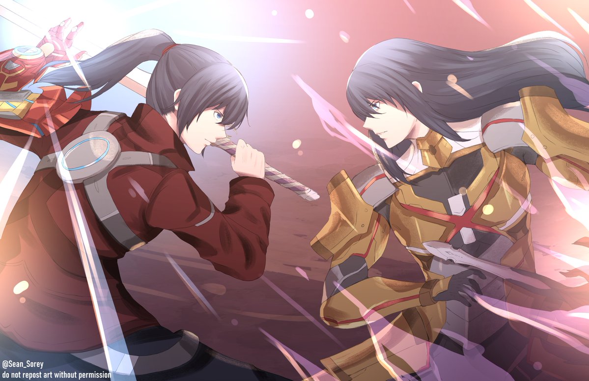 Sean_Sorey's tweet photo. Noah and N 
#XenobladeChronicles3 #Xenoblade #Xenoblade3 #Noah #ConsulN #N https://t.co/SzwBunyJvL